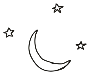 laureen-reitter-doodle-mond-sterne-nacht